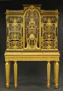 Cabinet on stand attributed to Andre-Charles Boulle, c.1700. Boughton House