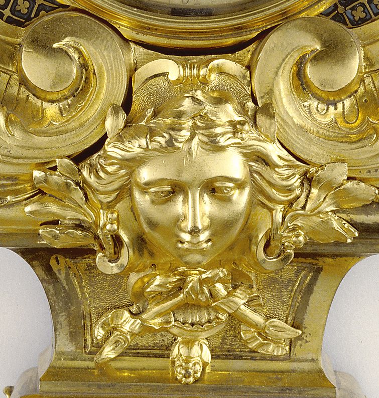 Paul Getty Museum Wall Clock André-Charles Boulle detail